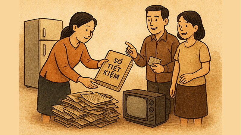 Người phụ nữ mua phế phẩm