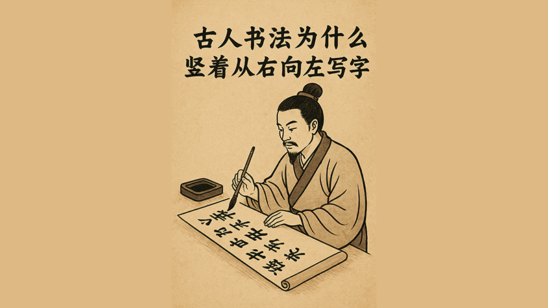 Tại sao người xưa lại viết chữ theo hàng dọc và từ phải sang trái